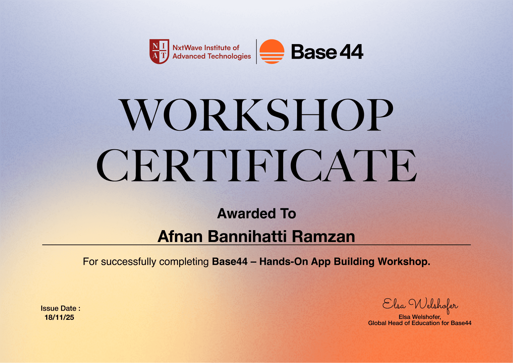 Base44 Workshop